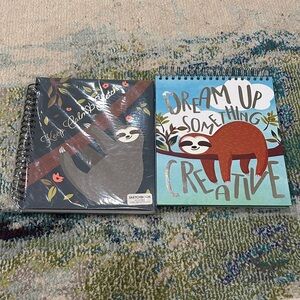 Sloth-Themed Sketchbooks Set